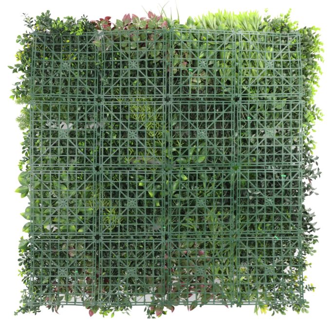 Premium Colourful Vertical Garden Panel with Flowering Plants Evergreen Wall Panel