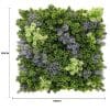 Vivid Purple and Green Moss Panel UV Resistant 100cm x 100cm