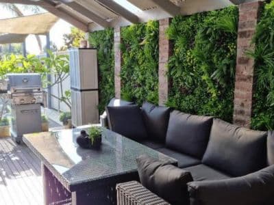 recycled country fern green wall