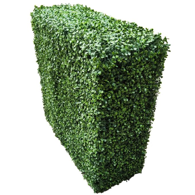 Artificial Boxwood Hedge Freestanding Hedge End View
