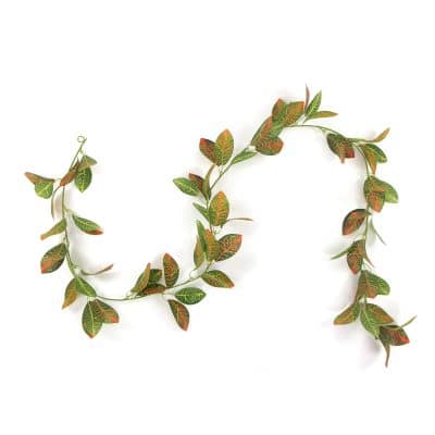 Artificial Croton Vine Hanging Garland 180cm Draping Faux Vine