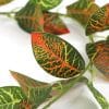 Artificial Croton Vine Hanging Garland 180cm Orange and Green Hanging Fake Plant Vine Leaves