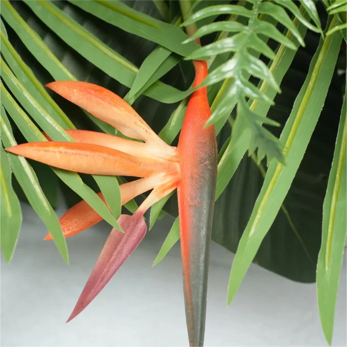 Hanging Artificial Flower Arrangement with Bird of Paradise Flower Flower View