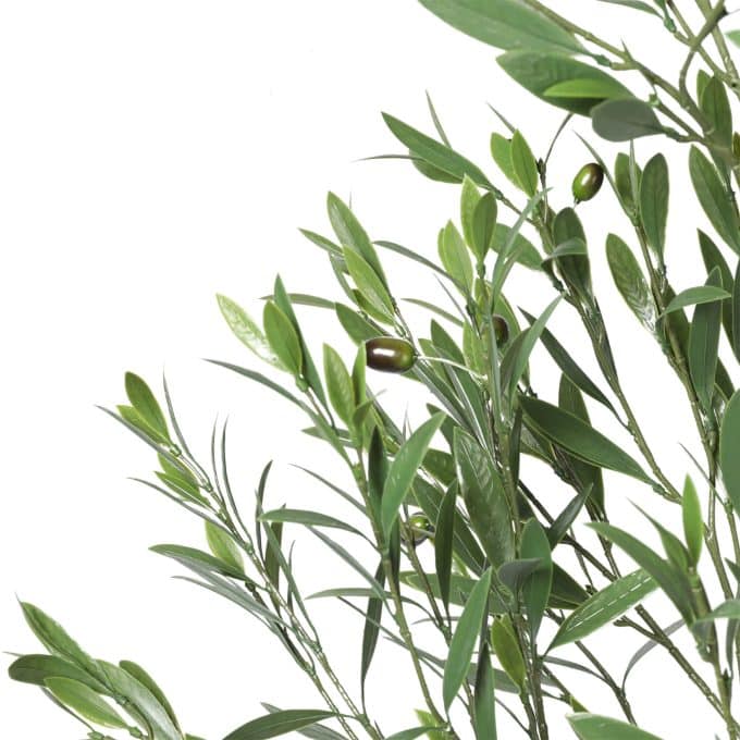 Outdoor UV Artificial Olive Tree Potted Plant Olive Leaves