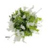 Silver Framed Roof Hanging Disc with Draping Life-like Wisteria Flowers 60cm