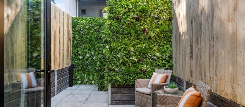 artificial vertical gardens and green wall