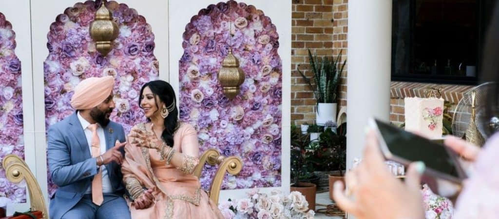 artificial flower wall wedding