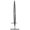 Artificial Flower Wall Event Stand Black End View