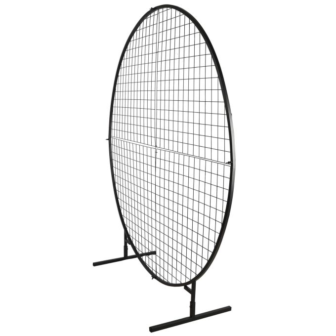 Artificial Flower Wall Event Stand Black Side View
