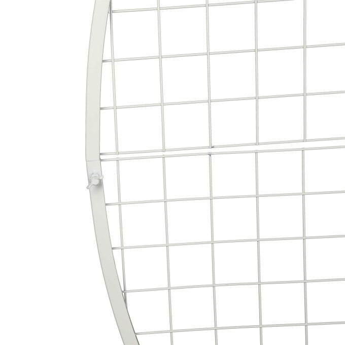 Artificial Flower Wall Event Stand White Metal Circle Stand in Parts that Join
