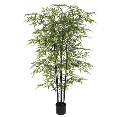 Faux Indoor Potted Black Bamboo Tree for Decoration