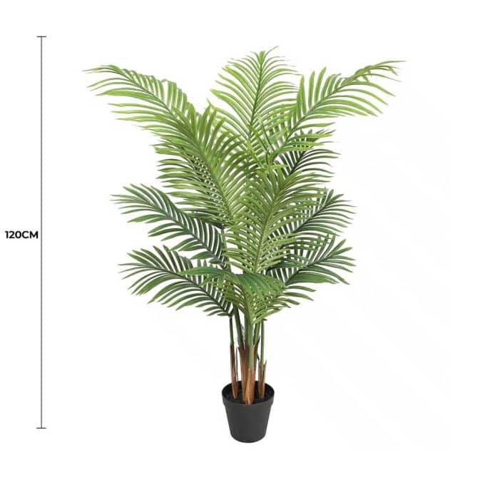 Potted Bushy Artificial Areca Palm Tree 120cm