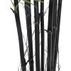 Premium Artificial Bamboo Plant with Black Trunk and Outdoor Leaves Natural Trunk
