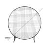 Sturdy Circular Flower Wall Event Stand 200cm Diameter (Black-Frame)