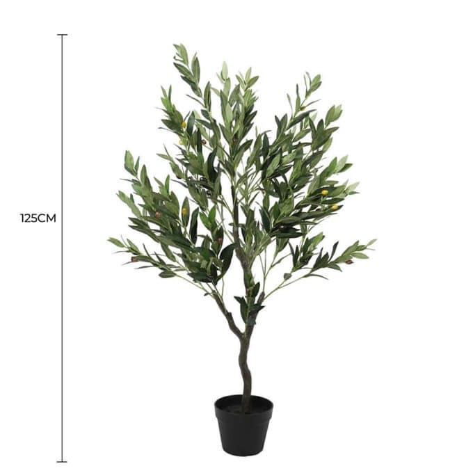 Artificial Olive Tree With Olives 125cm