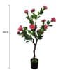 Flowering Natural Pink Artificial Camellia Tree 100cm