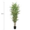 Natural Bamboo Trunk (Real Touch Leaves) 180cm