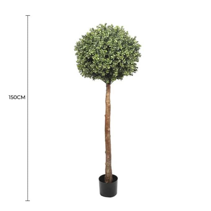 Single Ball Faux Topiary Tree 150cm UV Resistant