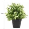Small Potted Artificial White Jade Plant UV Resistant 20cm