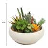 artificial potted succulent arrangementartificial succulent bowl with with stone pot