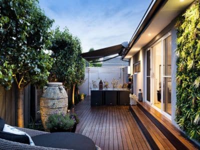 summer garden patio
