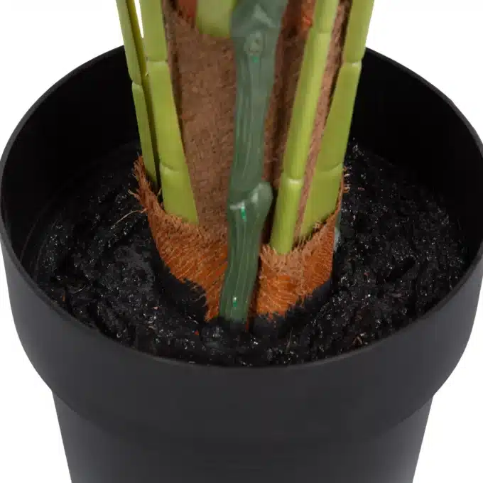 Lifelike silk Monstera tree, adding vertical interest to modern interiors.