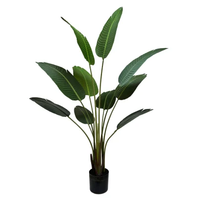 artificial green banana plant