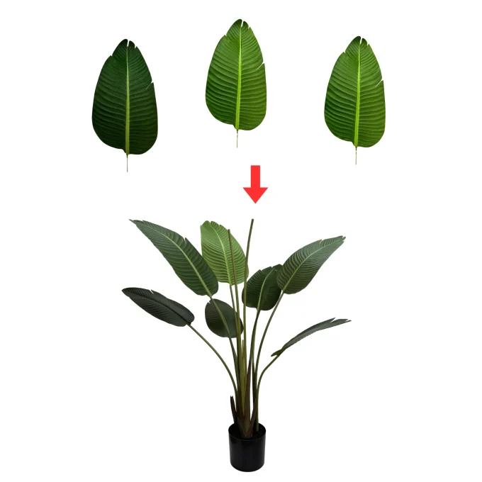 artificial green banana plant