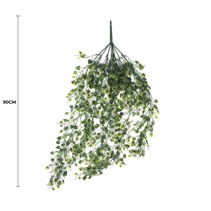 Artificial Hanging Plant (Heart-Leaf) UV Resistant 90cm