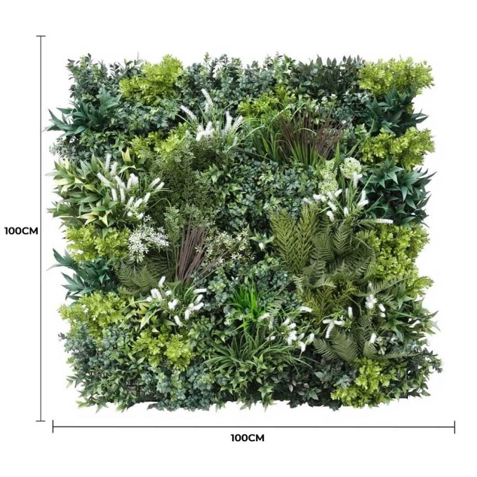 Garden Of Eden Bespoke Vertical Garden Artificial Green Wall UV Resistant 1m X 1m