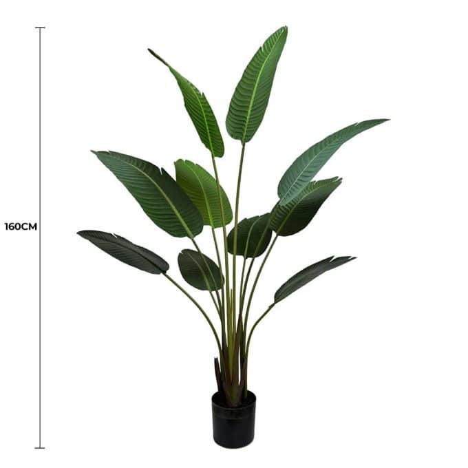 Grand Artificial Potted Travellers Palm (Banana Palm Tree) 160cm