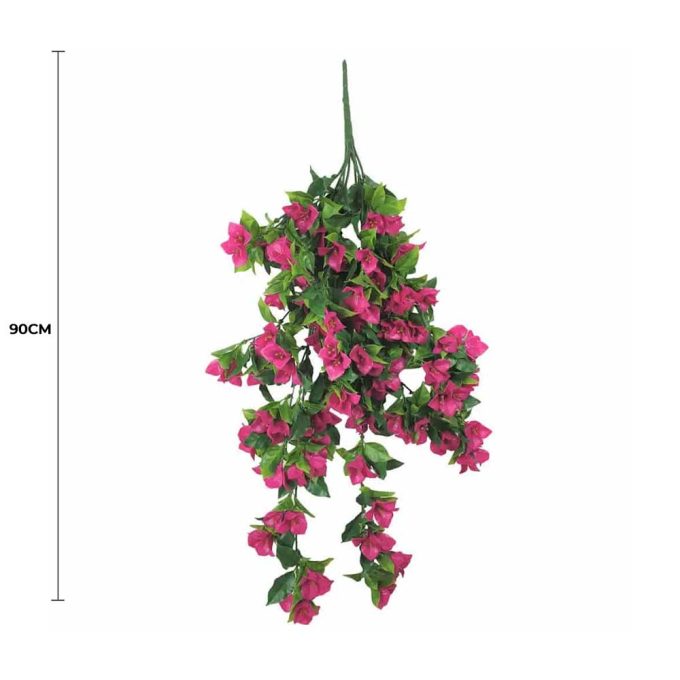 Hanging Artificial Bougainvillea Plant (Pink-Lilac) UV Resistant 90cm