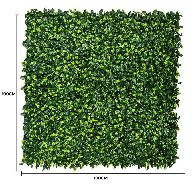 Jasmine Hedge Screen Green Wall Panel UV Resistant 100cm X 100cm