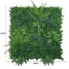 Jungle Fern Vertical Garden Green Wall UV Resistant 1m X 1m