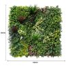 Luxury Evergreen Rainforest Recycled Vertical Garden Green Wall UV Resistant 1m X 1m