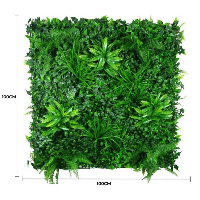 Luxury Green Tropics Vertical Garden Green Wall UV Resistant 1m X 1m