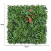 Luxury Red Anthurium Tropical Jungle Vertical Garden Green Wall UV Resistant 1m X 1m