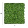 Mixed Boxwood Hedge Leaf Screens Panels UV Resistant Sample
