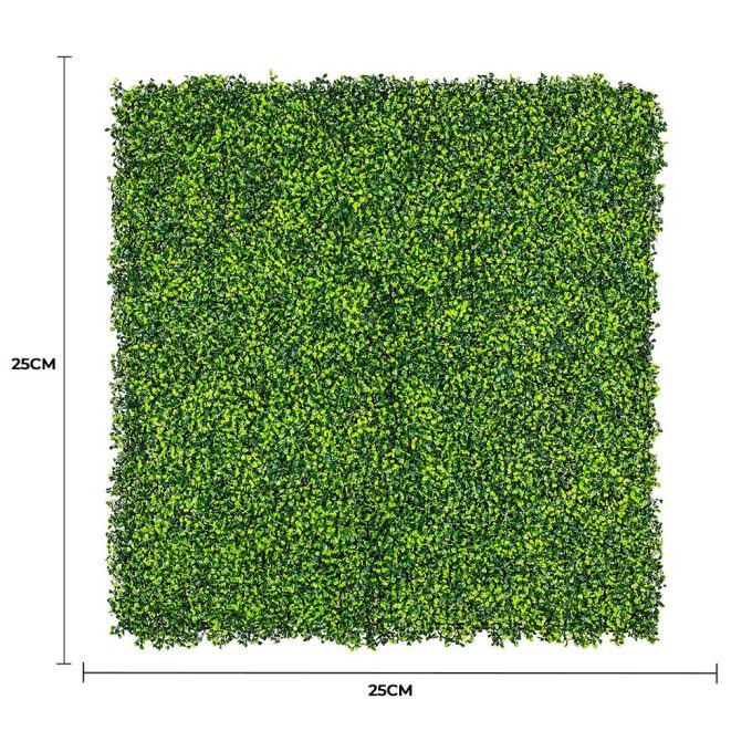 Mixed Boxwood Hedge Leaf Screens Panels UV Resistant Sample