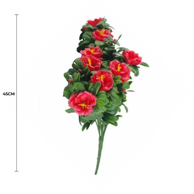 Red Rose Bunch UV Resistant 45cm