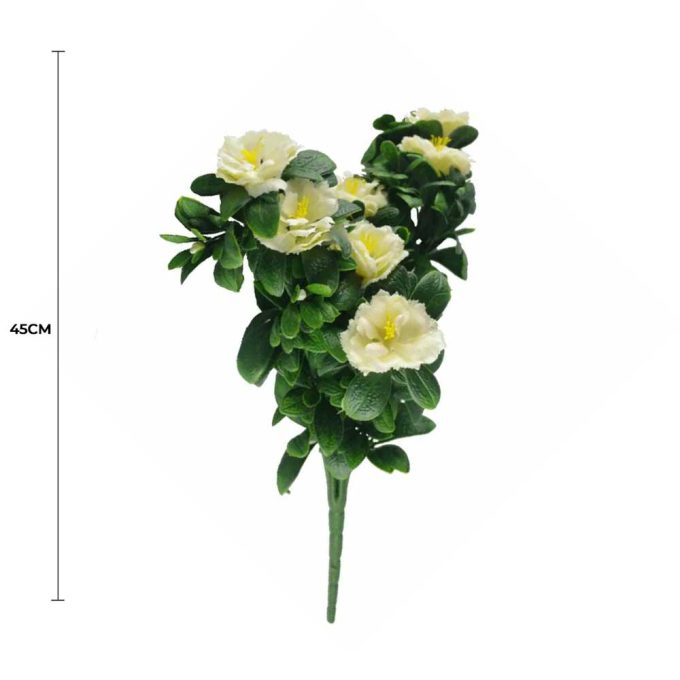 White Rose Bunch UV Resistant 45cm
