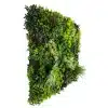 Vivid colors of premium artificial foliage detail side view