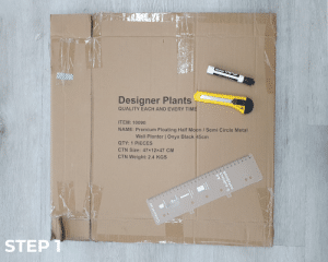 How to pot artificial plant - gather your gear