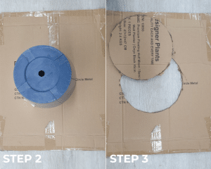 How to pot artificial plant - outline and cut