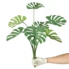 Artificial Monstera Plant Vibrancy - Lifelike Green Foliage Display