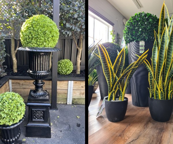 indoor vs outdoor faux topiary balls