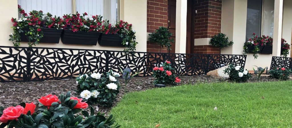 fake flowers for outside