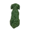 Rear view of a topiary dog sculpture crafted from dense green foliage. Perfect for garden enthusiasts looking to add unique and artistic elements to their landscape