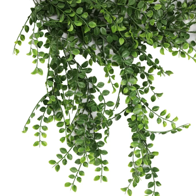 Hanging Artificial Pearls Mixed Green Close Up Draping Faux Plant