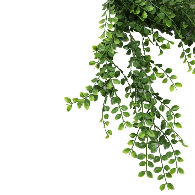 Hanging Artificial Pearls Mixed Green Hanging Leaves